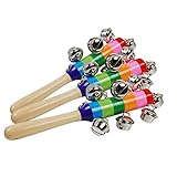 YIFAN ハンドシェイクラトル　おもちゃ　幼児　赤ちゃん　 子供用 木製　教育玩具 揺れる 音出す 玩具