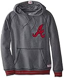 MLB Atlanta Bravesファッションプルオーバーフード M グレイ