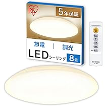 Amazon | アイリスオーヤマ LEDシーリングライト SeriesQ 8畳調