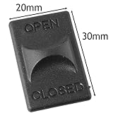 spares2go Cookerフードフィルタグリルリリースボタン(ブラック, 30 mm x 20 mm