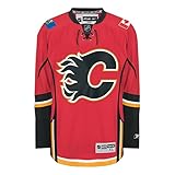 Calgary Flames NHL ReebokプレミアPlus Hockey Jerseyレッド3 x l