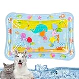 猫用感覚水プレイマット 魚付き水センサープレイマット 猫用水プレイマット 猫用感覚水プレイマット 退屈な屋内猫用猫のおもちゃ 猫用水センサー