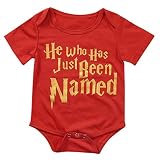 He Who Has Just Been Named Baby Boys Girls綿ボディスーツ カラー: レッド