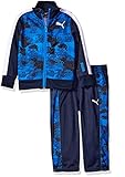 Puma Baby Boys ' 2ピース迷彩ジャケットトリコットトラックスーツ カラー: ブルー