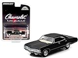 グリーンライト 1/64 シボレー インパラ スポーツセダン 1967 ブラック Greenlight Chevrolet Impala Tuxedo Black ミニカー [並行輸入品]
