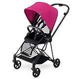 【正規代理店取扱商品】サイベックス CYBEX 両対面ベビーカー MIOS ミオス (生後1ヶ月~4歳頃まで) キャノピー&ヘッドクッションセット【ミスティックピンク】×ブラックフレーム