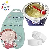 MDBミルクスプーンアシスタント、ミルクパウダースプーンは、蓋を開けると自動的にポップアップします。アイロンカンは有効です。手の汚染ミルクパウダー (2個)