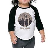 面白い ボーイとガール ロック バンド イマジン ドラゴンズ Ｔシャツ 100%棉 Black Size 4 Toddler