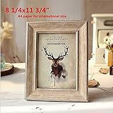 leyoubei Retro Frame Simple frame for documents or photographsDecorative picture on the wall/Thick f