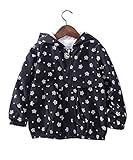 PAPA KIDS　子供服 子供コート キッズ ウィンド ブレーカー 薄手 キッズコート キッズジャケット 春コート 長袖 パーカー 男の子　女の子冷房対策 遠足公園 幼稚園 (130cm, ブラック