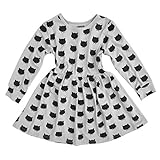 トトハウス(TOTO HOUSE) 子供ワンピース スカート 子供服　ポイントワンピース 女の子 長袖 春夏秋 誕生日 七五三 卒園式 入園式 入学式 (110)