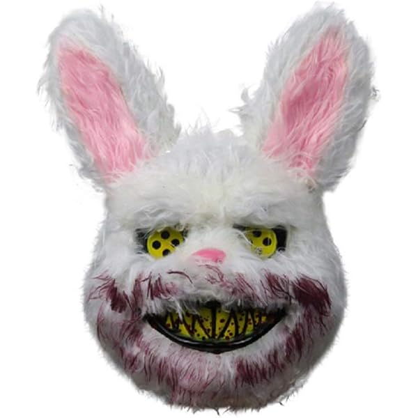 Amazon.co.jp: [ABMINEYAMA] アニマルマスクウサギ 血まみれ お面