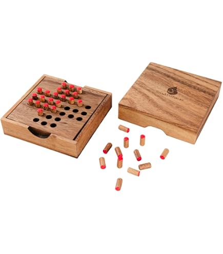 Wood Marble Solitaire Board Game Office Decor Et 33 Billes Pour Enfants Adultes[u4446 Wood Marble Solitaire Board Game Office Decor Et 33 Billes Pour Enfants Adultes[u4446