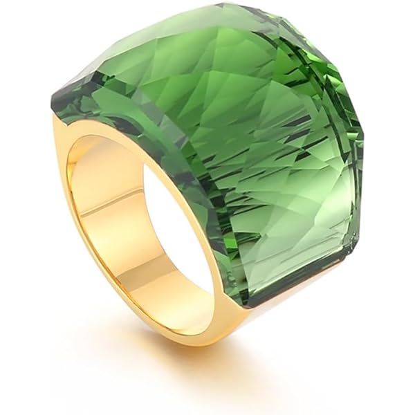 Amazon | スワロフスキー ルーセントカクテルリング、ピンク