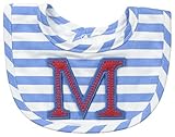 Mud Pie Baby-Boys Newborn M Initial Boy Bib, Blue, One Size by Mud Pie Baby [並行輸入品]