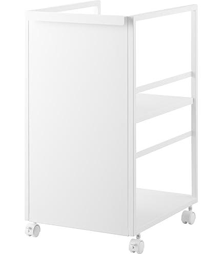 Amazon.co.jp: 目隠しワゴン ホワイト 約 W42×D32×H60cm タワー型 一括