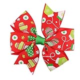 Zhhlinyuan ベビー小物 Kids Bowknot Hairpin Baby Girls Photography Pops/Costume Christmas Party Ribbon Hai