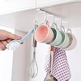 Binmer ( TM )キッチンラックストレージステンレスSteel CupホルダーオーガナイザーCupboard Hangingフック