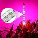 Derlights 150W植物育成LED 360度の光照射ライト棒、ストリップライト 全スペクトルのled赤/青/白/IR/UV smd5730 200 pcs、室内の園芸/水耕栽培/温室植物照明 