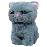 内藤デザイン研究所(Naitou Design) もちゃぼんぼん ぬいぐるみ グレーぼんぼん 猫 高さ約12cm
