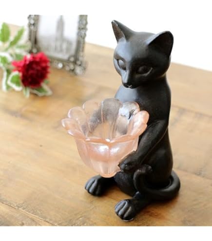 Amazon.co.jp: クラウンキャット 猫の置物 ネコ キャット オブジェ