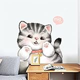 (ハッピー・ライフ）Happylife ウォールステッカー 動物 かわいい 猫 子供部屋 壁紙