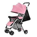 getteer ベビーカー 4輪 超軽量 耐荷重25kg 通風性良い 収納袋付き 折りたたみ簡単 車トランク収納可 より安全性が高いです 超軽量3.6KG 片手開閉タイプ 6～36ヶ月 (ピンク)