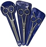 Hair Cutting Scissors Precision 3-piece Barber Shears Set [並行輸入品]
