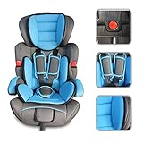 Child car seat with booster seat (Blue, Groups 1/2/3) - Safety seat for weights 9 to 36 kg by BABYFI