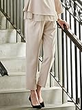 Angeliebe エンジェリーベ マタニティ P ・ パンツ ストレッチ ジョーゼット テーパード 妊婦服 ウエストゴム アジャスター調節可 ズボン S ベージュ 21787 21787150