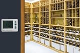 Digital Thermometer/Hygrometer for Wine Storage with 6ft Wired Temperature Probe by Vino Grotto