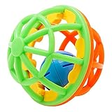 西松屋 SmartAngel スマートエンジェル ごきげんラトルボール(オレンジ×グリーン)