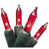 Brite Star 100 Count Professional Series Lights with Green Wire, Mini, Red [並行輸入品]