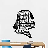 STAR WARS引用壁デカールDarth Vader引用符文字壁デカールビニールステッカー子供壁アートデザイン寝室子供部屋壁装飾ステンシル壁壁画188 CRT