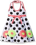 Blueberi Boulevard Baby Girls' Halter Sundress Black/White 12 Months [並行輸入品]