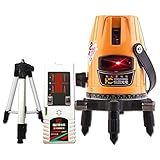 恒昌光電 5ライン レーザー墨出し器+受光器エレベーター三脚セット HCR01-5 ４垂直・1水平 墨出し器 水平器 フルライン測定器 GP-QDX５