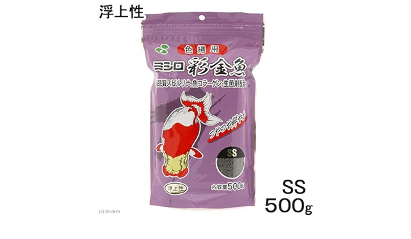 Amazon ミシロ 彩金魚 色揚用 Ss 浮上性 500g ミシロ 餌 通販