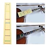 Alomejor 指板シール フィンガーマーカー チェロ用 フィンガーステッカー 4/4 3/4 1/4 1/2 1/8の5サイズ 子供 大人 初心者に (4/4)