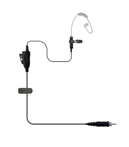 WODASEN 4 Pcs CLP1010e C-Swivel Walkie Talkie Earpiece With PTT Mic G - View #7