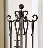 Plow & Hearth Crest暖炉ツールセット グレー 13920PWT