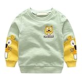 PANCY 子供服 春秋 長袖 Tシャツ トレーナー 丸い襟 キッズ 男の子 女の子 ベビー 子供 おしゃれ カジュアル ファッション 可愛い 動物柄 リス 4色