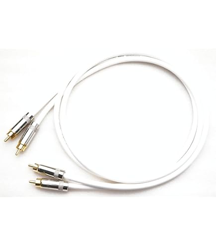 Amazon | ONKODO 2534 RCA 赤黒ライン 2本ペアケーブル (0.5m, 赤