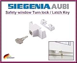 Siegenia 880906安全ウィンドウTurn Lock /ラッチキートップ品質安全ロックを保護する子を開くウィンドウ( withマウントネジ4 1 lock AB-109