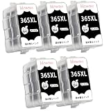 【Momono】BC-365XL BC-366XL 詰め替え 補充インク 5本（5BK） 互換インク 顔料 ブラック 黒 PGBK 365 366 BC-365 BC-366 互換 インクカートリッジ 大容量 個別包装 増量 説明書付き PIXUS TS3530