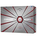 キャロウェイ Callaway 2018 CHROME SOFT X (クロムソフト エックス)ボール 1ダース (USA直輸入品)　ホワイト