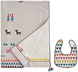 ボボ BOBO ギフトセット 身長計付きタオルケット+タオルビブ小 9507