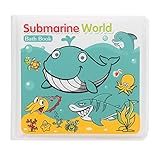 ベビーの本　Acogedor　赤ちゃんの早期教育書籍　防水安全　耐久性　可愛いウォーターバス本　知性や認識の能力を刺激できます(三つのタイプ) (B)