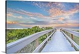アンドリュー・Vernonプレミアムシックラップキャンバス壁アート印刷題名The Walk to Sunset Beach 48" x 32" 2414764_24_48x32_none