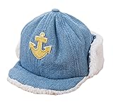 (ビグッド)Bigood 子供用 赤ちゃん ベビー 柔らかい 帽子 キャップ 女の子 男の子 耳付き キャップ カジュアル お出かけ 防寒（M）