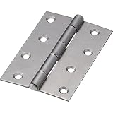 TRUSCO(トラスコ) スチール製厚口蝶番 生地仕上げ 全長102mm (10個入) 888-102N